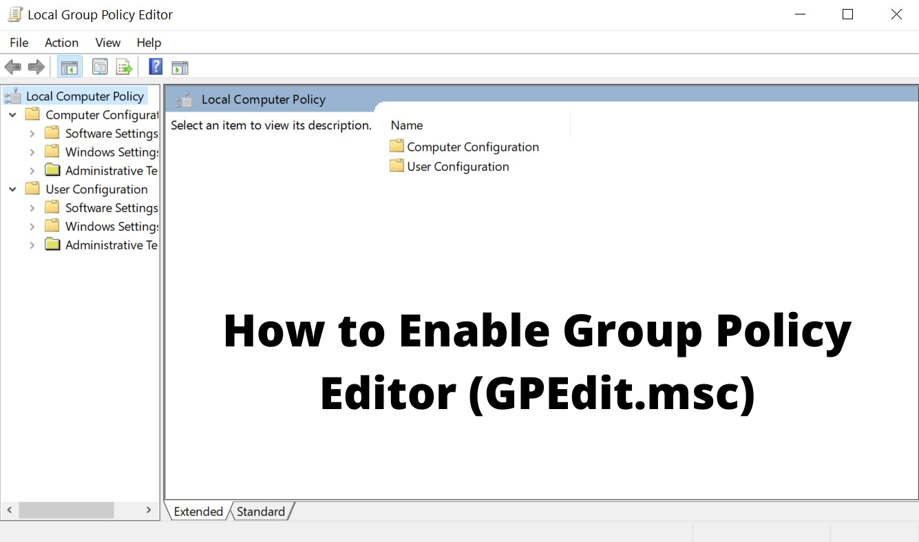 How To Enable Group Policy Editor (GPEdit.msc) On Windows 10 Home